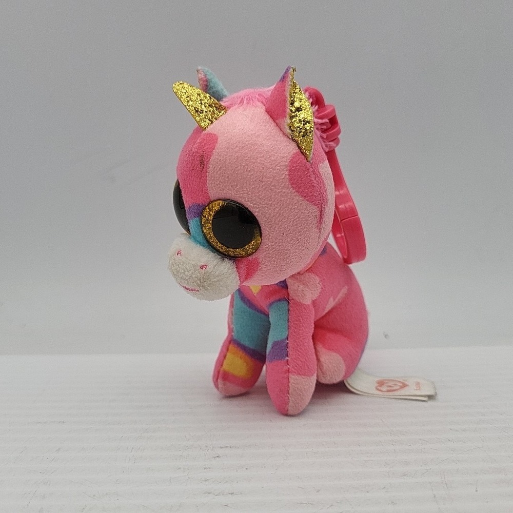 ''Fantasia The Pink Unicorn'' TY Beanie Boo Keychain Plush -No HangTag‎